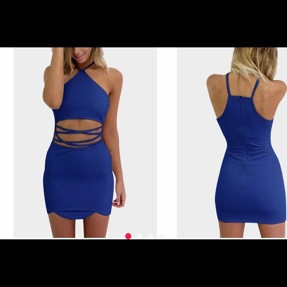 Brand new bodycon blue dress
